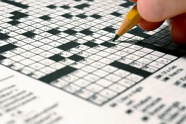 photo of crossword puzzle