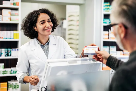 photo of pharmacy counter