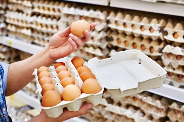 shopping for eggs