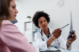 photo of doctor explaining procedure