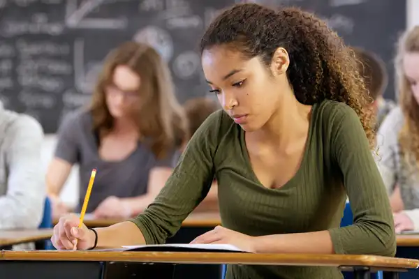 photo of high school student