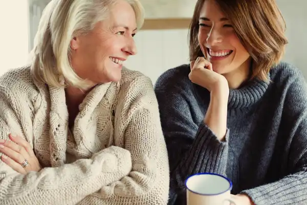 photo of mother and daughter together