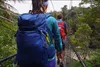 couple backpacking